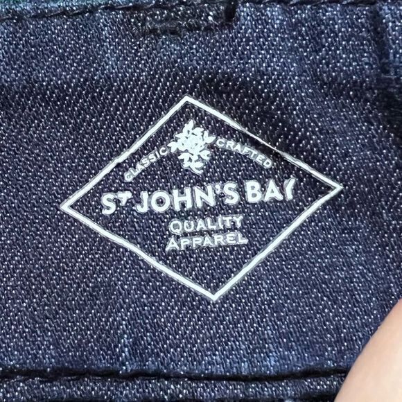St John's Bay Women’s Denim Jean Capris Pockets‎ Blue Size 14 - Picture 5 of 7